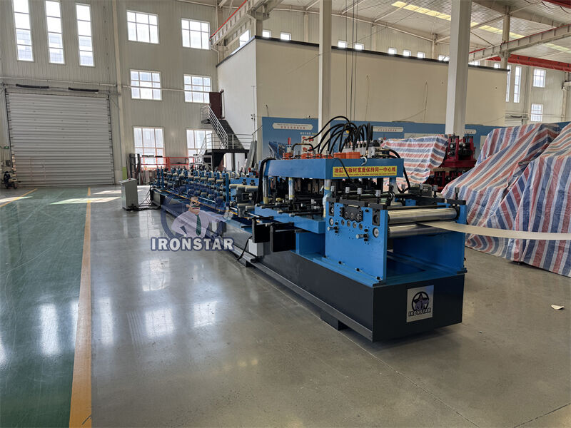 “Full Automatic Hydraulic Quick Adjust CZ Purlin Roll Forming Machine Fast Size Change Equipment For Steel Structure Construction Full Automatic Hydraulic Quick Adjust CZ Purlin Roll Forming Machine ”
