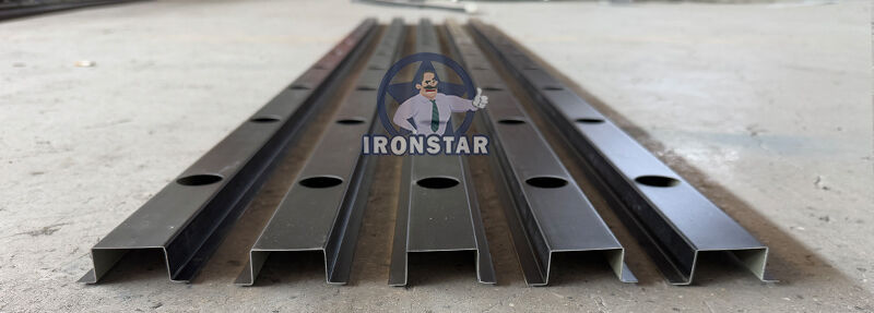 “IRONSTAR Factory USA Popular Automatic Punching Omega U Profile 2 In 1 Roll Forming Machine Custom Galvanized Steel Cold Roll Former CE Certified ”